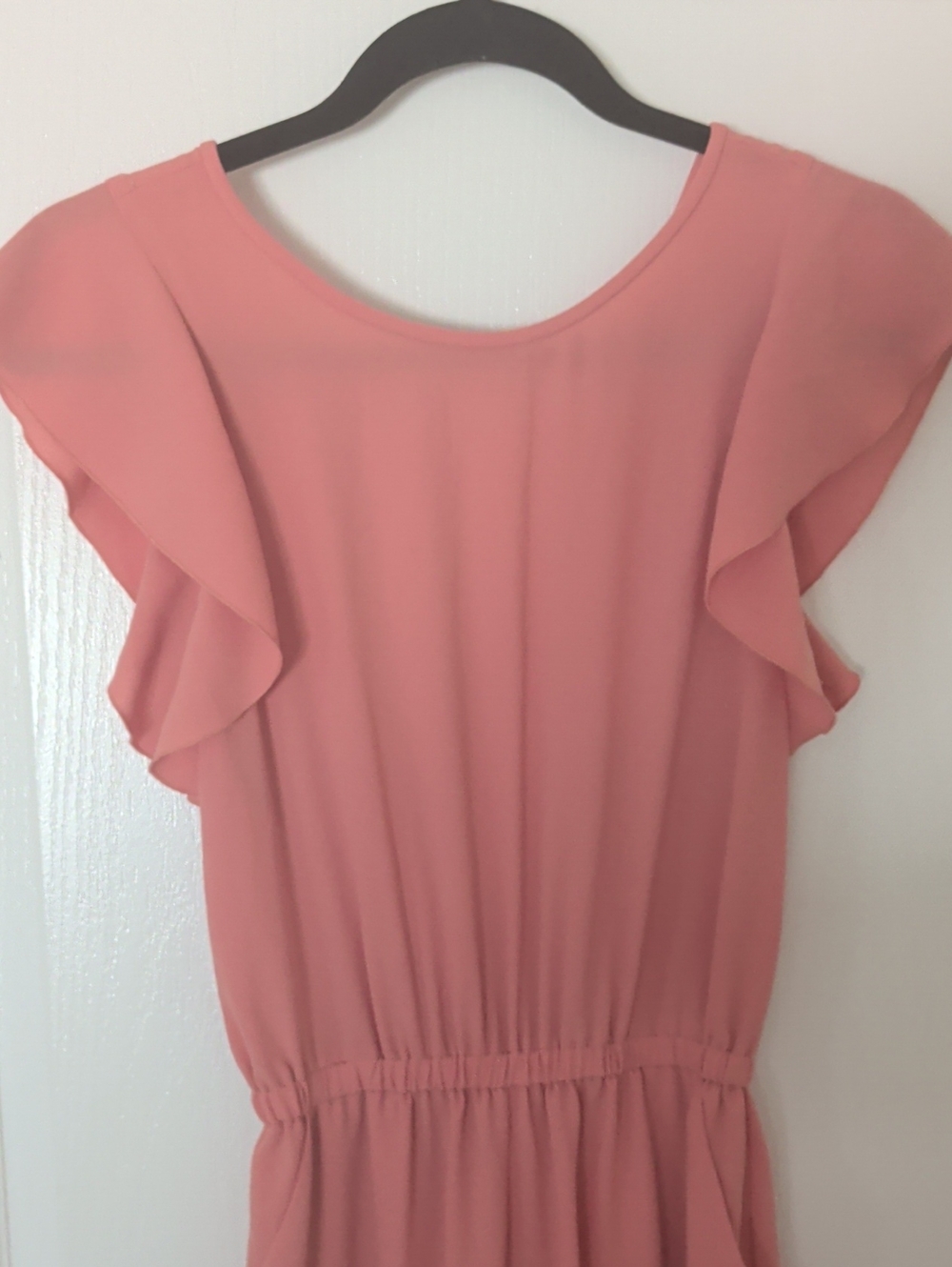 Beautiful Coral Color Wilfred Jumpsuit